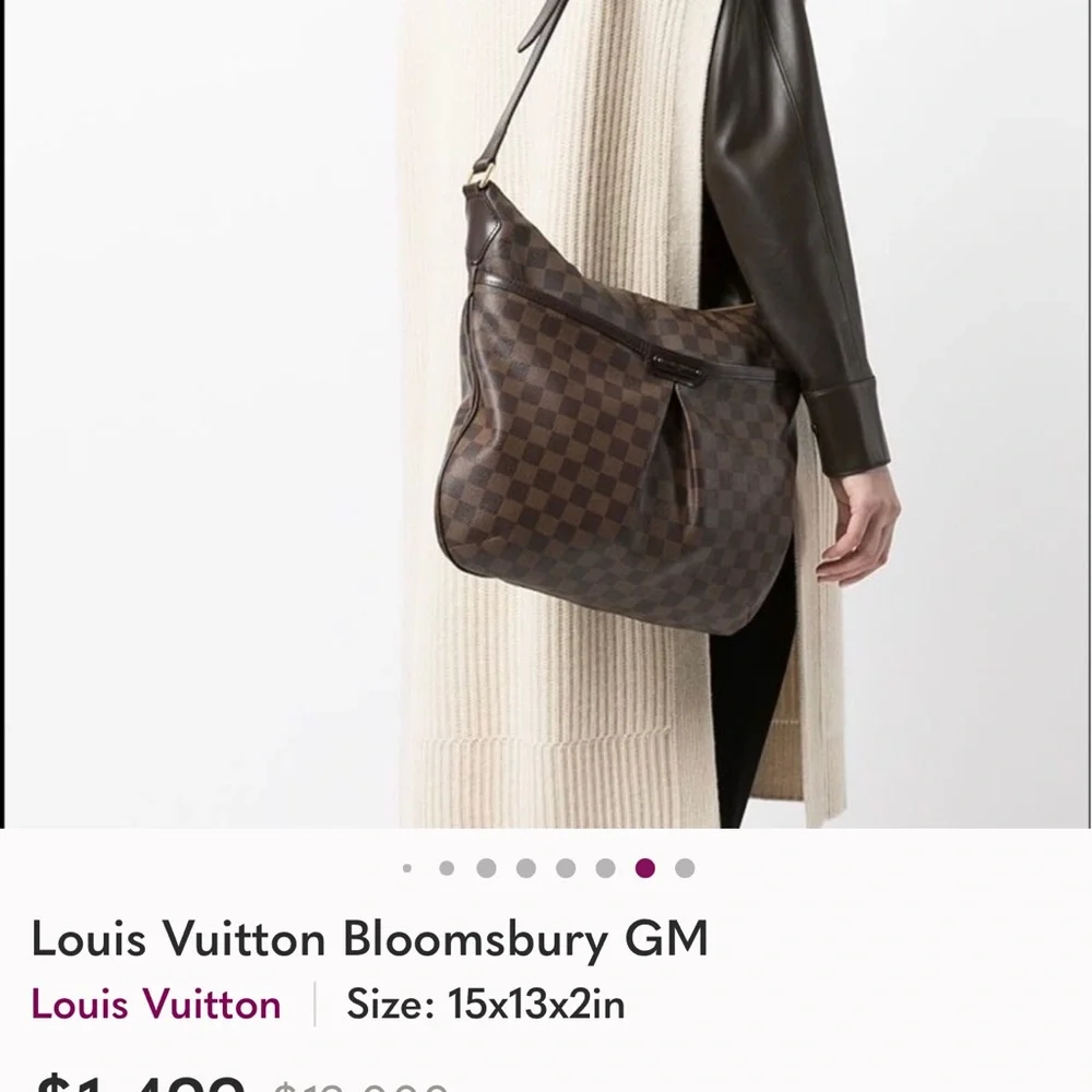 🎉HP🎉Authentic Louis Vuitton Bloomsbury Crossbody Handbag - Complete Set! - Picture 15 of 15